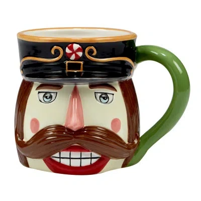Certified International 4 Piece Holiday Magic Nutcracker 3-d Mug Set In Multicolored