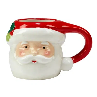 Certified International 4 Piece Holiday Magic Santa 3-d Mug Set In Multicolored