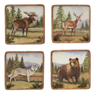 CERTIFIED INTERNATIONAL 6'' EARTHENWARE APPETIZER PLATE , SET OF 4