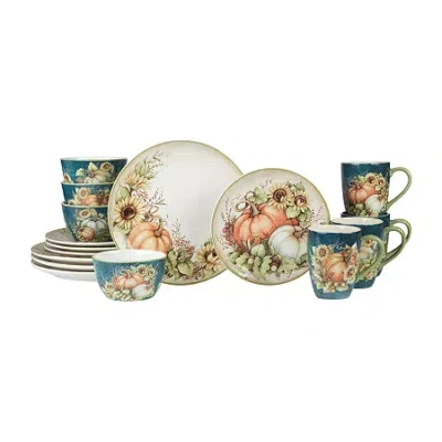 Certified International Autumn Breeze 16-pc. Earthenware Dinnerware Set In Sand