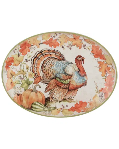 CERTIFIED INTERNATIONAL CERTIFIED INTERNATIONAL AUTUMN BREEZE OVAL TURKEY PLATTER