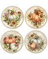 Certified International Autumn Breeze Set Of 4 Salad Plates In Micscellan