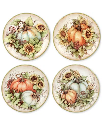 CERTIFIED INTERNATIONAL AUTUMN BREEZE SALAD PLATES, SET OF 4