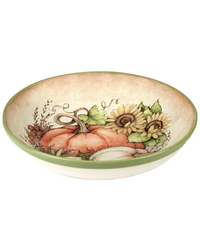 Certified International Autumn Breeze Serving Bowl In Brown