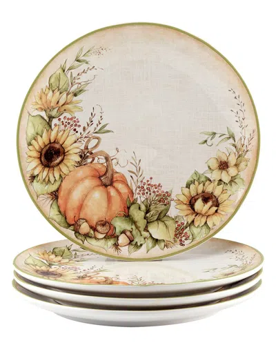 CERTIFIED INTERNATIONAL CERTIFIED INTERNATIONAL AUTUMN BREEZE SET OF 4 DINNER PLATES