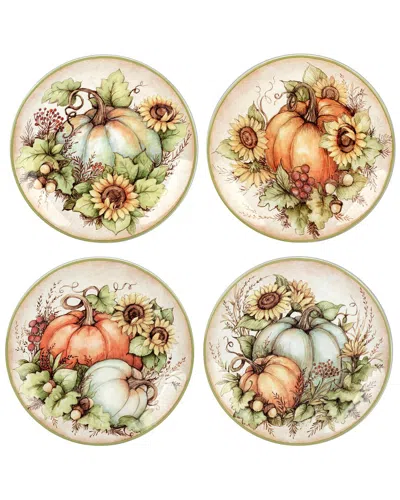 CERTIFIED INTERNATIONAL CERTIFIED INTERNATIONAL AUTUMN BREEZE SET OF 4 SALAD PLATES