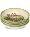 Certified International Autumn Breeze Soup Bowls, Set Of 4 In Micscellan