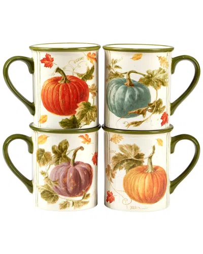 CERTIFIED INTERNATIONAL CERTIFIED INTERNATIONAL AUTUMN HARVEST SET OF 4 MUGS