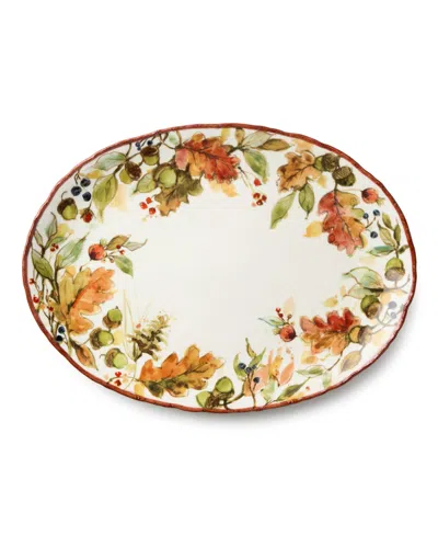 Certified International Autumn Meadows Oval Platter In Multi