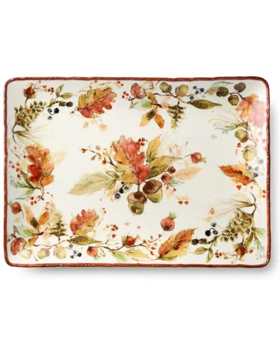 CERTIFIED INTERNATIONAL CERTIFIED INTERNATIONAL AUTUMN MEADOWS RECTANGULAR PLATTER