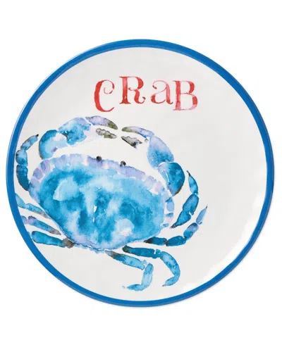 Certified International Beach House Crab Melamine Set Of 6 Salad Plates
