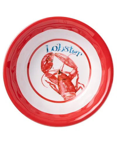 Certified International Beach House Lobster Melamine Set Of 6 All Purpose  Bowls In Red