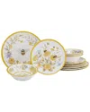 Certified International Bee Sweet 12pc Dinnerware Set In Multicolor