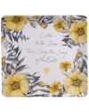 Certified International Bee Sweet Square Platter In Multicolor