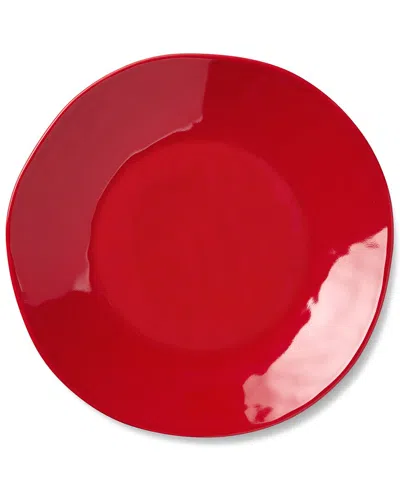 Certified International Berry Red Christmas Set Of 4 Dinner Plates
