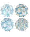 Certified International Beyond The Shore Set Of 4 Canape Plates In Miscellaneous