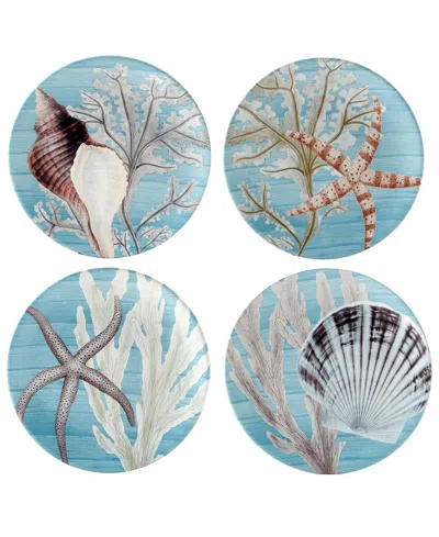 Certified International Beyond The Shore Set Of 4 Salad Plates In Miscellaneous