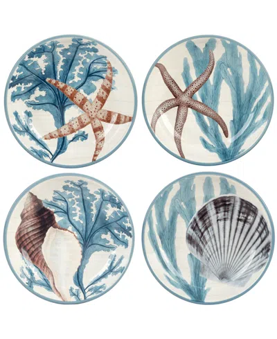 Certified International Beyond The Shore Set Of 4 Soup Bowls In Miscellaneous
