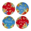 Certified International Blossom 4-pc. Earthenware Appetizer Plate In Multi