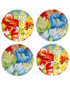 Certified International Blossom Set Of 4 Salad Plates In Miscellaneous