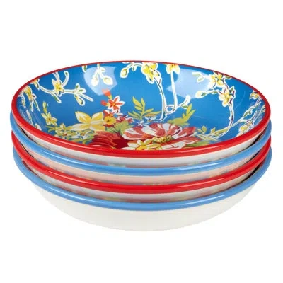 Certified International Blossom Set Of 4 Soup Bowls In Multi