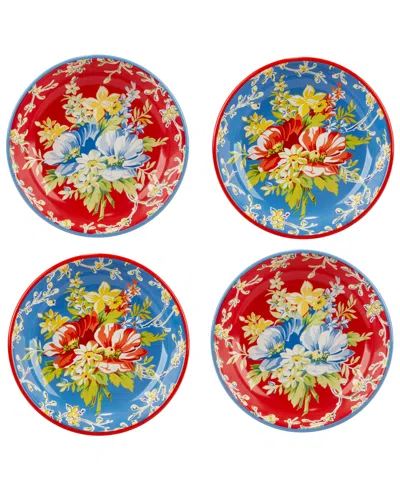 CERTIFIED INTERNATIONAL BLOSSOM SET OF 4 SOUP BOWLS
