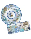 Certified International Blue Lagoon Melamine 2 Pc. Appetizer Set