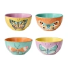 Certified International Butterflies 4-pc. Ceramic Ice Cream Bowl In Multi