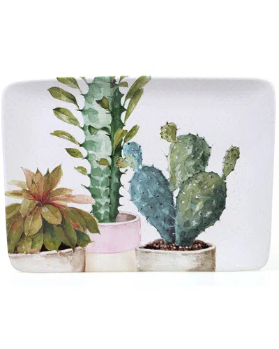 CERTIFIED INTERNATIONAL CERTIFIED INTERNATIONAL CACTUS VERDE 16IN RECTANGULAR PLATTER