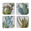 Certified International Cactus Verde 4-pc. Earthenware Appetizer Plate In Green