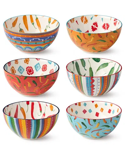 Certified International Caliente Set Of 6 All Purpose Bowls