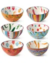 Certified International Caliente Set Of 6 All Purpose Bowls In Multi