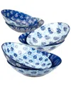 Certified International Carnival Blue Set Of 6 Soup Or Pasta Bowl 6 Asst In Miscellaneous