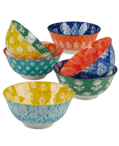 Certified International Carnival Multi Set Of 6 All Purpose Bowl, 6.25" 6 Asst In Miscellaneous