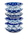 Certified International Carnival Set Of 6 Soup/pasta Bowls