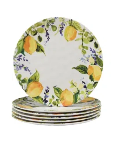 CERTIFIED INTERNATIONAL CERTIFIED LEMON ZEST 6 PIECE MELAMINE DINNER PLATE