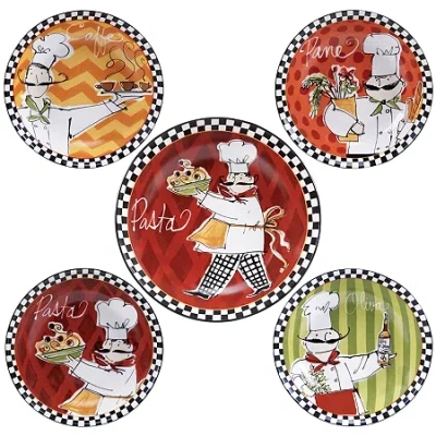 Certified International Chefs On The Go 5-pc. Pasta Bowl Serving Set In Multi