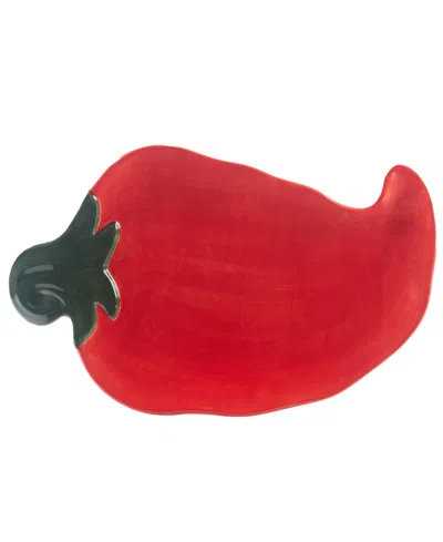 Certified International Chili Pepper 3-d Platter In Miscellaneous