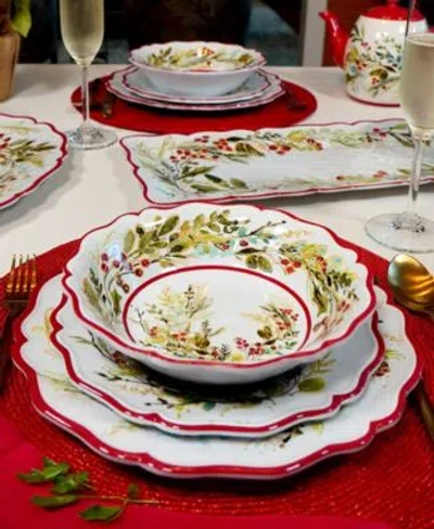 Certified International Christmas Gathering Dinnerware Collection In Multi