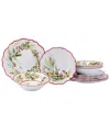 Certified International Christmas Gatherings 12 Pc. Dinnerware Set, Service For 4 In Micscellaneous