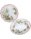 Certified International Christmas Gatherings 2 Piece Melamine Platter Set