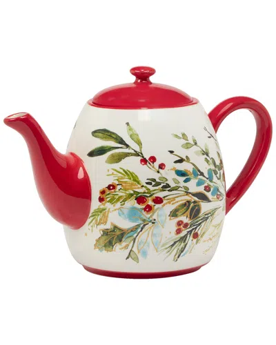 CERTIFIED INTERNATIONAL CERTIFIED INTERNATIONAL CHRISTMAS GATHERINGS TEAPOT