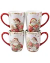 Certified International Christmas Story Mugs (set Of 4)