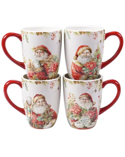 Certified International Christmas Story Mugs (set Of 4)
