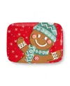 Certified International Christmas Whimsy Gingerbread Rectangular Platter In Multi