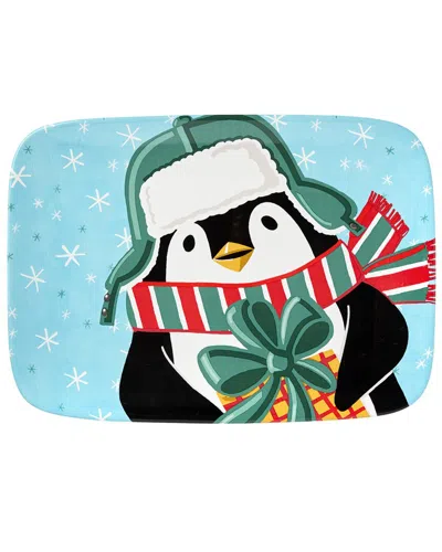 CERTIFIED INTERNATIONAL CERTIFIED INTERNATIONAL CHRISTMAS WHIMSY PENGUIN RECTANGULAR PLATTER