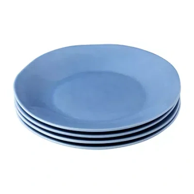 Certified International Cloudy Sky 4-pc. Stoneware Dinner Plate In Blue