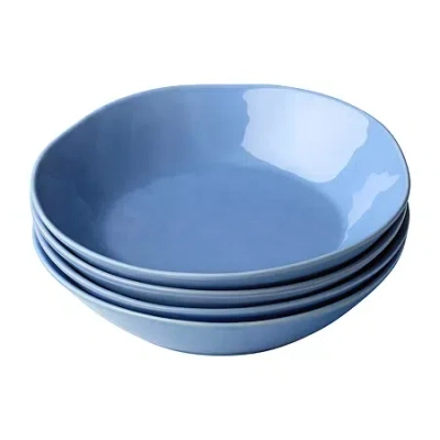 Certified International Cloudy Sky 4-pc. Stoneware Soup Bowl In Blue