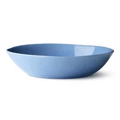 Certified International Cloudy Sky Deep Stoneware Bowl – Large Blue Marbled Serving Bowl For Salads, Pasta, Soups & Sides – 