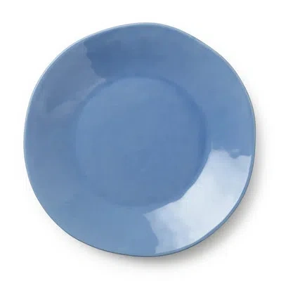 Certified International Cloudy Sky Stoneware Dinner Plates 11" – Blue Marbled Glaze For Serving Roasts, Pasta, Seafood & Mor